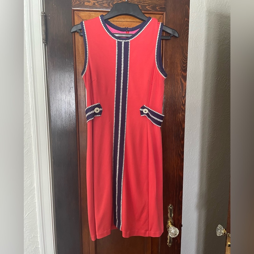 Lilly Pilitzer Orange and Navy Dress